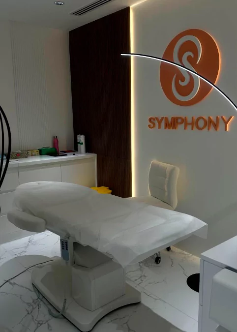 Professional laser hair removal treatment room